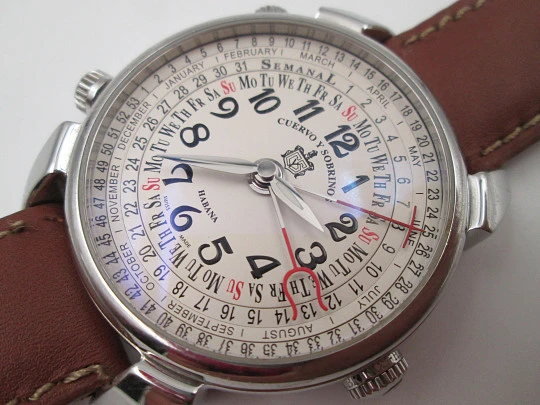 Cuervo y Sobrinos Habana Historiador Semanal automatic men's wristwatch. 2010's