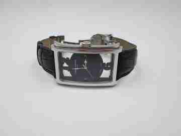 Cuervo y Sobrinos Prominente. Automatic. Stainless steel. Leather strap. Swiss