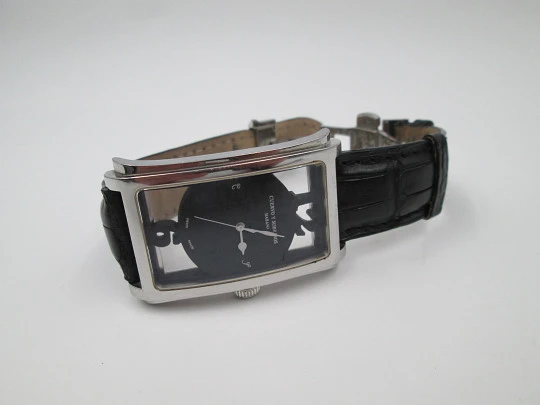 Cuervo y Sobrinos Prominente. Automatic. Stainless steel. Leather strap. Swiss