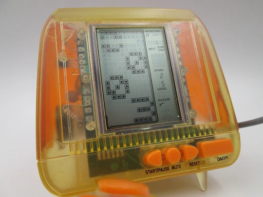 Cyber ​​Game portable electronic toy. Colored plastic. Brand Gig. Box and instructions. 1980's