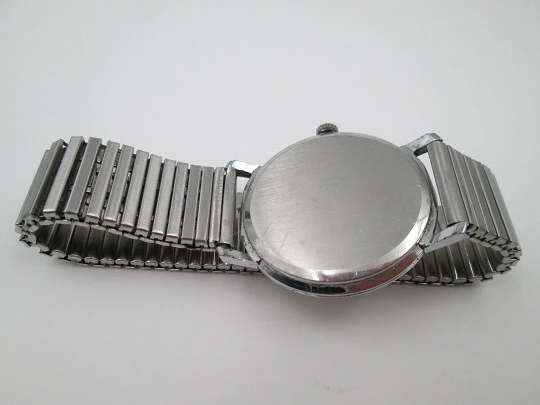 Cyma Cymaflex. Stainless steel. Manual wind. Small second hand. 1970's. Swiss
