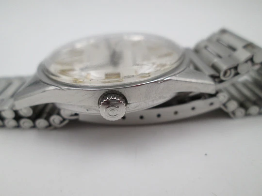 Cyma Navystar. Automático. Acero inoxidable. Calendario. Brazalete. 1960