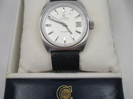 Cyma Navystar Stainless Steel Automatic 1970s Date | El