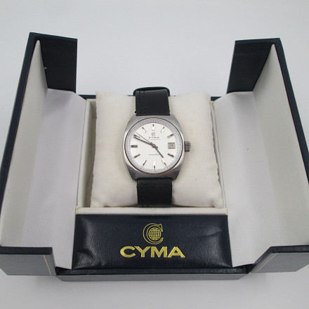 Cyma Navystar Stainless Steel Automatic 1970s Date | El