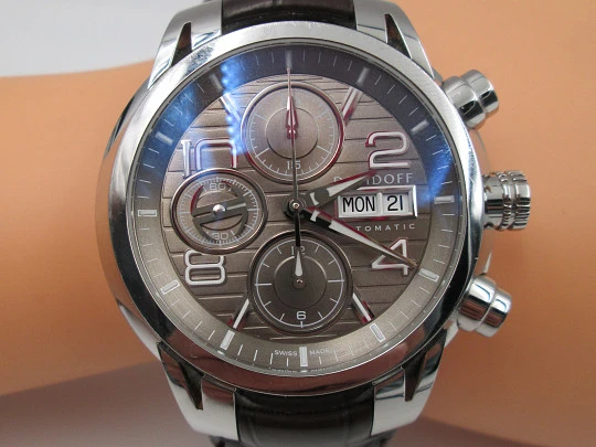 Davidoff Velero men's automatic sport chronograph. Stainless steel. Calendar. 2016 Davidoff Velero men's automatic sport chronograph. Stainless steel. Calendar. 2016