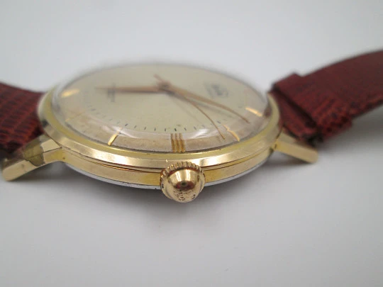 Dia Isoflex. Gold plated & stainless steel. 1960's. Automatic. Strap. Swiss