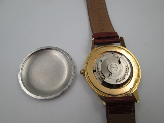 Dia Isoflex. Gold plated & stainless steel. 1960's. Automatic. Strap. Swiss