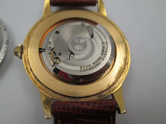 Dia Isoflex. Gold plated & stainless steel. 1960's. Automatic. Strap. Swiss