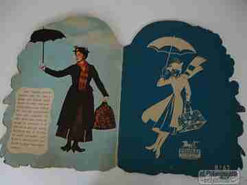 Die-cut book. Mary Poppins. 1972. Edigraft. Disney. 16 pages