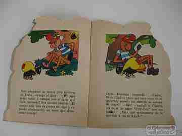 Die-cut book. The cicada and the ant. 1970's. García. 8 pages. Vilmar