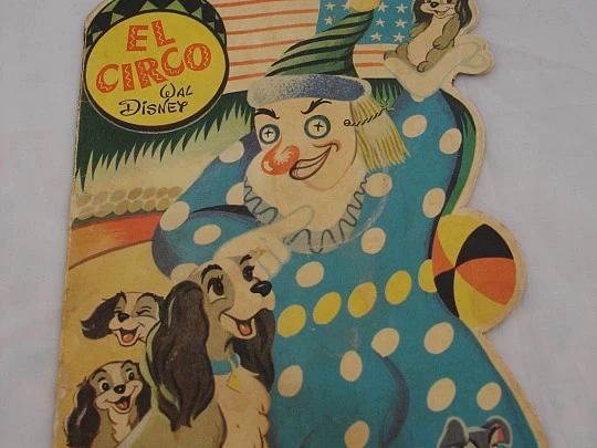 Die-cut book. The Circus. 1958. Walt Disney. Toray publisher