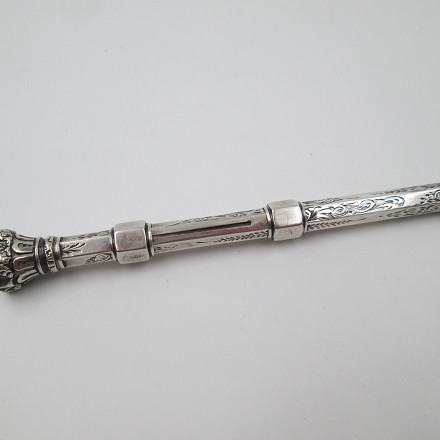 Dip Pen Propelling Pencil Combination Sterling Silver 1900 | El