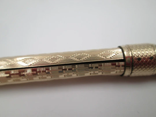 Dip pen & propelling pencil combo. 10k gold. Aikin Lambert & Co. 1910. USA