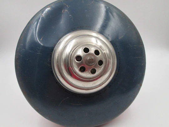 Disney Enterprises toy spinning top. Lithographed tinplate. Seven characters. 1930