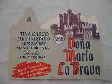 Doña María La Brava. Luis Hurtado. 1947. Troquelado