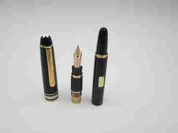 Dúo Montblanc Meisterstück Mozart. Estilográfica y esferógrafo. Funda. 1990
