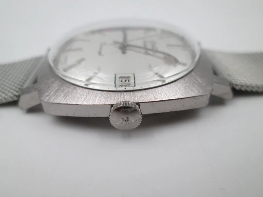 Duward Continual Triumph. Stainless steel. Calendar. Automatic. Mesh strap. 1970's Duward Continual Triumph. Stainless steel. Calendar. Automatic. Mesh strap. 1970's