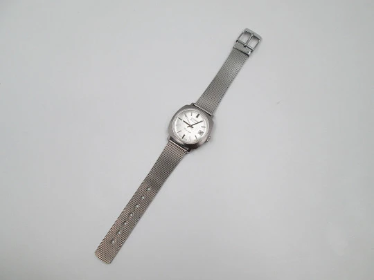 Duward Continual Triumph. Stainless steel. Calendar. Automatic. Mesh strap. 1970's Duward Continual Triumph. Stainless steel. Calendar. Automatic. Mesh strap. 1970's