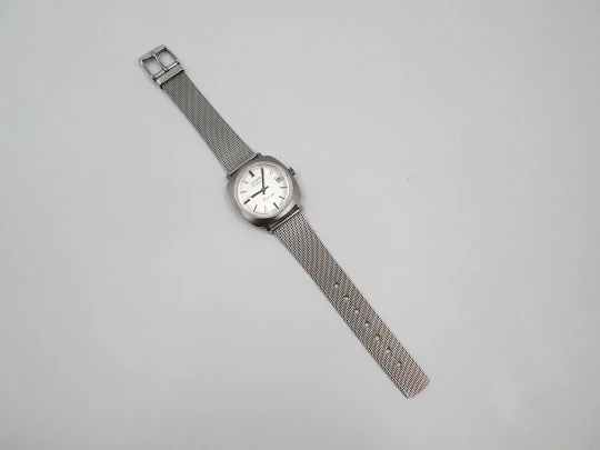 Duward Continual Triumph. Stainless steel. Calendar. Automatic. Mesh strap. 1970's Duward Continual Triumph. Stainless steel. Calendar. Automatic. Mesh strap. 1970's