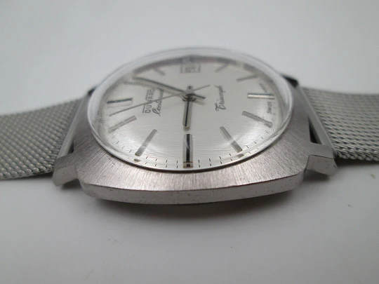 Duward Continual Triumph. Stainless steel. Calendar. Automatic. Mesh strap. 1970's Duward Continual Triumph. Stainless steel. Calendar. Automatic. Mesh strap. 1970's