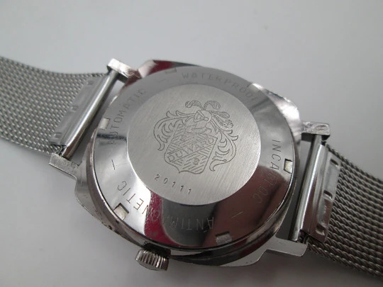 Duward Continual Triumph. Stainless steel. Calendar. Automatic. Mesh strap. 1970's Duward Continual Triumph. Stainless steel. Calendar. Automatic. Mesh strap. 1970's