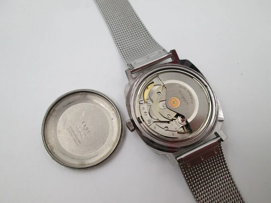 Duward Continual Triumph. Stainless steel. Calendar. Automatic. Mesh strap. 1970's Duward Continual Triumph. Stainless steel. Calendar. Automatic. Mesh strap. 1970's
