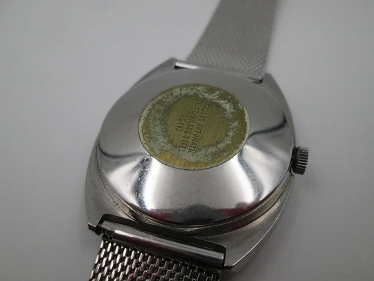 Duward Diplomatic. Acero. Automático. Día y fecha. Esfera azul. Estuche. 1970