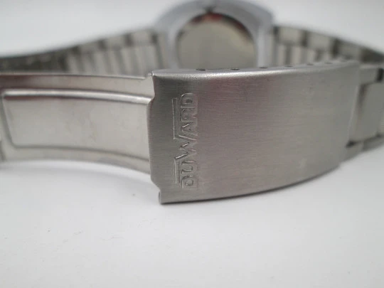 Duward Internat reloj unisex. Acero y metal niquelado. Dial verde. Brazalete. Cuerda