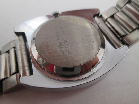 Duward Internat reloj unisex. Acero y metal niquelado. Dial verde. Brazalete. Cuerda