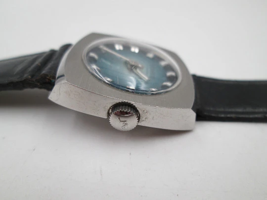 Duward reloj mujer. Acero inoxidable. Caja cuadrada. Esfera azul. Correa. Cuerda manual Duward reloj mujer. Acero inoxidable. Caja cuadrada. Esfera azul. Correa. Cuerda manual
