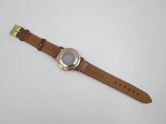 Duward Select. Acero y laminado oro 10 micras. Cuerda manual. Segundero. 1970