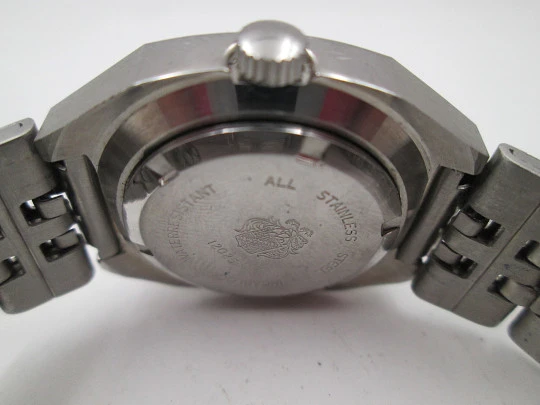 Duward Triumph mujer. Cuerda manual. Acero inoxidable. Dial azul. Brazalete. Calendario Duward Triumph mujer. Cuerda manual. Acero inoxidable. Dial azul. Brazalete. Calendario