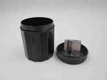 Dux 9209-NB pencil sharpener. Green bakelite & aluminum. Germany. 1940's