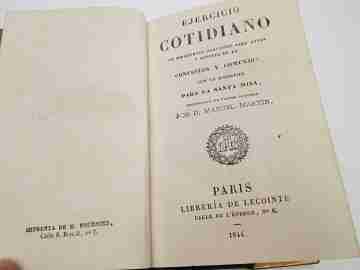 'Ejercicio Cotidiano'. Manuel Martin. Green velvet & openwork decorations. 1844.