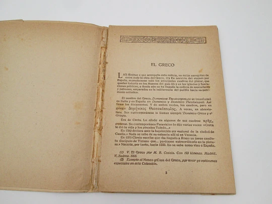 El Arte en España. El Greco en el Museo del Prado. Edición Thomas. 48 Ilustraciones. 1940