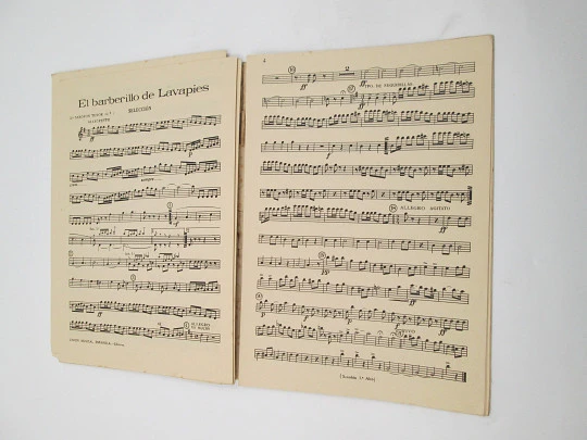 El barberillo de Lavapiés. F. A. Barbieri. Selección orquestina. Unión Musical Española El barberillo de Lavapiés. F. A. Barbieri. Selección orquestina. Unión Musical Española
