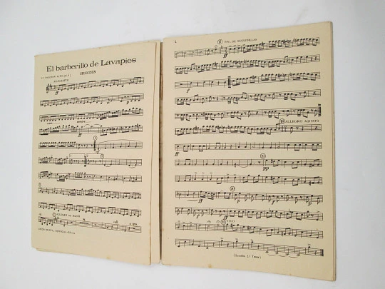 El barberillo de Lavapiés. F. A. Barbieri. Selección orquestina. Unión Musical Española El barberillo de Lavapiés. F. A. Barbieri. Selección orquestina. Unión Musical Española
