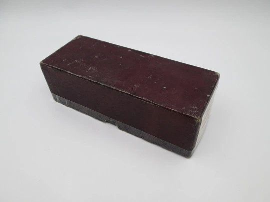 El Casco desk / office numerator. Silver plated metal. Original box. Spain (Eibar). 1960's