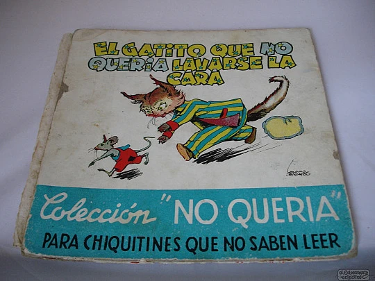 El gatito que no quería lavarse la cara. T. G. Rovira. 1944. 10 páginas