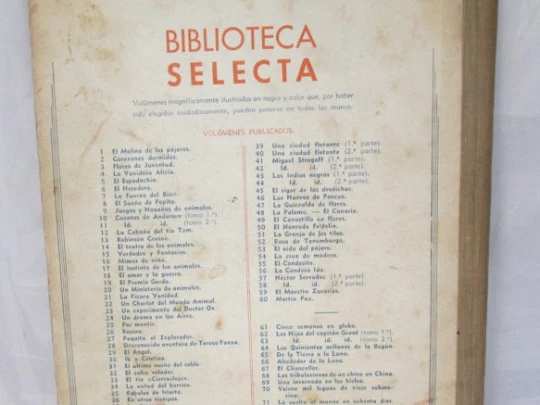 El Mundo Animal para Niños. Ramón Sopena. 1942. Cromotipias y grabados