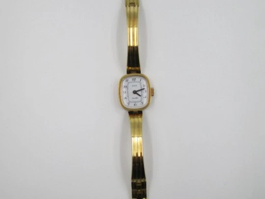 Ema. Steel & gold plated. Manual wind. Woman. Swiss. Bracelet