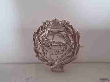 Emblema / pin profesional. 1980. Biología. Plata. Alfiler corbata