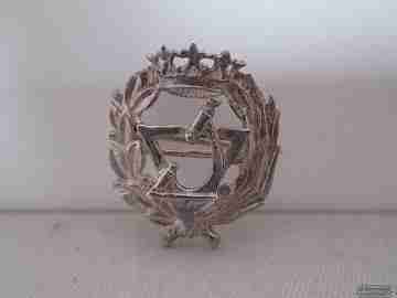 Emblema / pin profesional. 1980. Óptica. Plata. Alfiler corbata