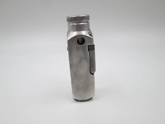 Encendedor de bolsillo a gasolina para pipa Flamidor Flambeau. Aluminio. Francia. 1948 Encendedor de bolsillo a gasolina para pipa Flamidor Flambeau. Aluminio. Francia. 1948
