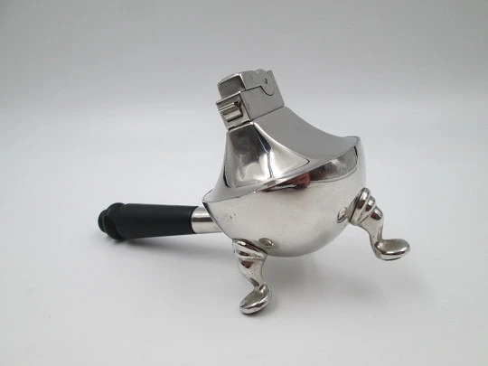 Encendedor de sobremesa a gasolina American Safety Razor. Metal cromado. 1940 Encendedor de sobremesa a gasolina American Safety Razor. Metal cromado. 1940