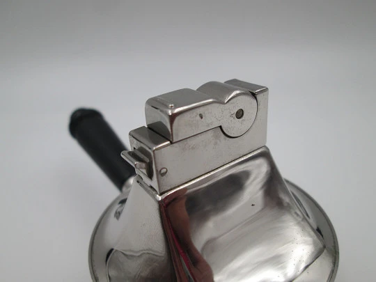 Encendedor de sobremesa a gasolina American Safety Razor. Metal cromado. 1940 Encendedor de sobremesa a gasolina American Safety Razor. Metal cromado. 1940