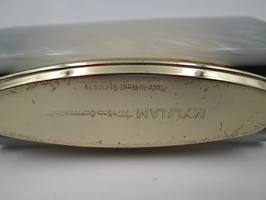 Encendedor de sobremesa automático Mylflam Diplomat. Resina mármol y metal Encendedor de sobremesa automático Mylflam Diplomat. Resina mármol y metal