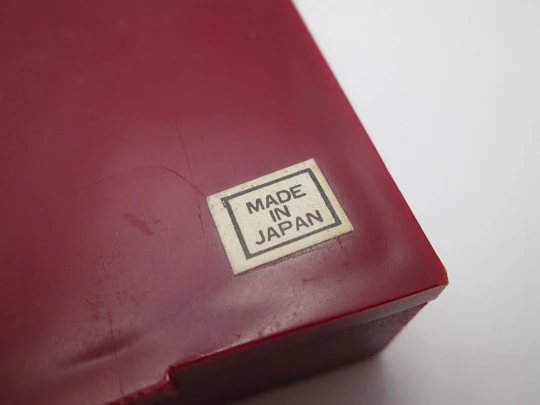 Encendedor musical a gas Royal MR-500. Metal bicolor. Caja. Regulador de llama. Japón. 1960