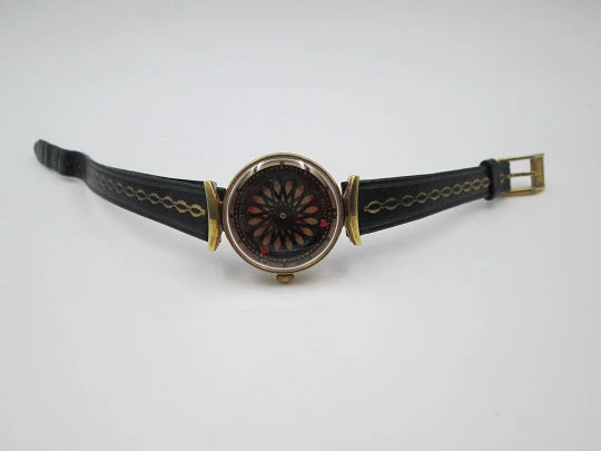 Ernest Borel Cocktail Kaleidoscope lady wristwatch. Manual winding. 1970's