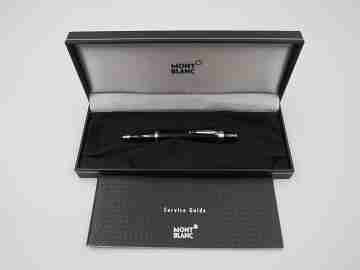 Esferógrafo Montblanc Boheme. Resina negra y metal platinado. Estuche. 2000